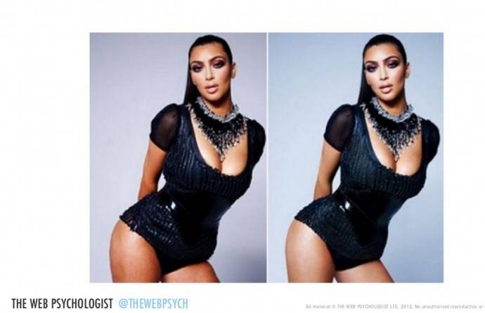 Voorbeeld van visueel contrast en contreet