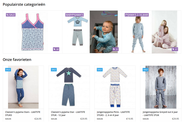 populairste categorieën
