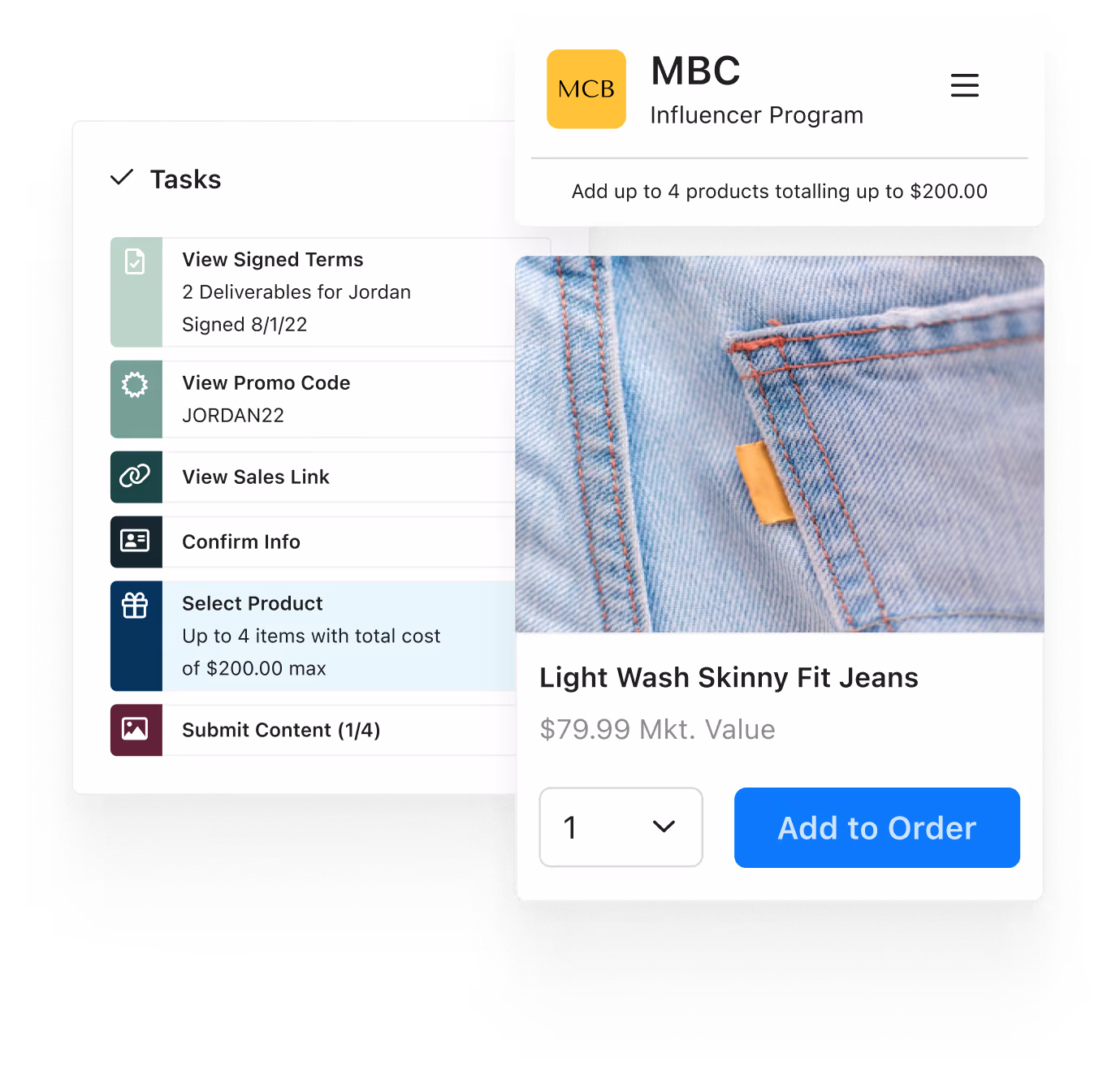 Aspire Product Fulfillment Feature