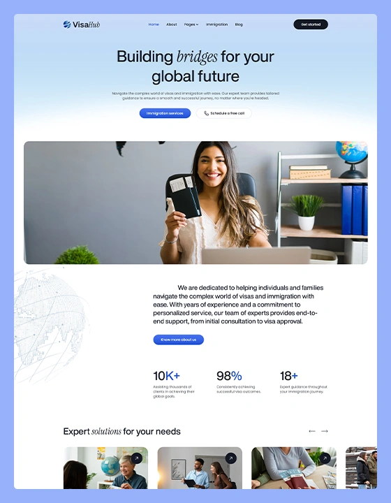 immigration agency webflow template