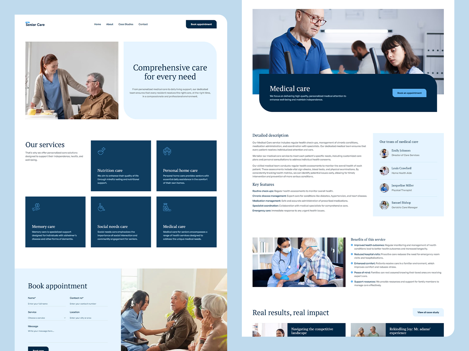 caregiving service websites