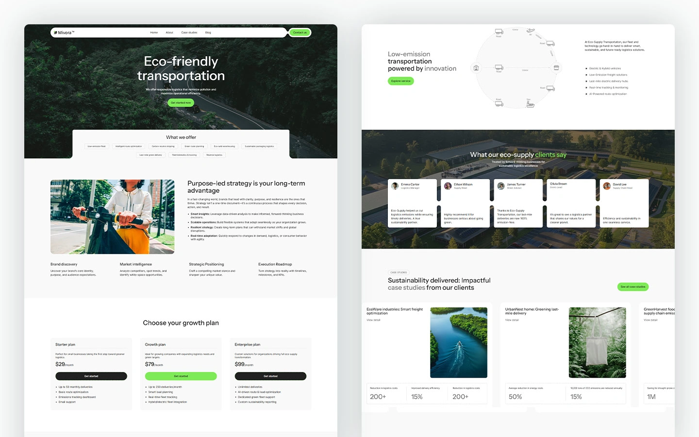 clean energy webflow template
