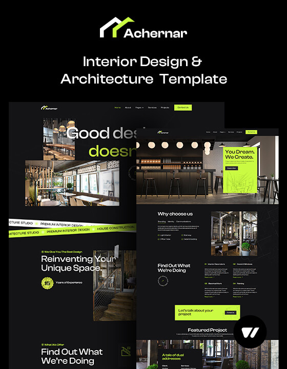 achernar architecture website template