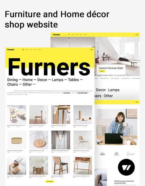 furners furniture website template