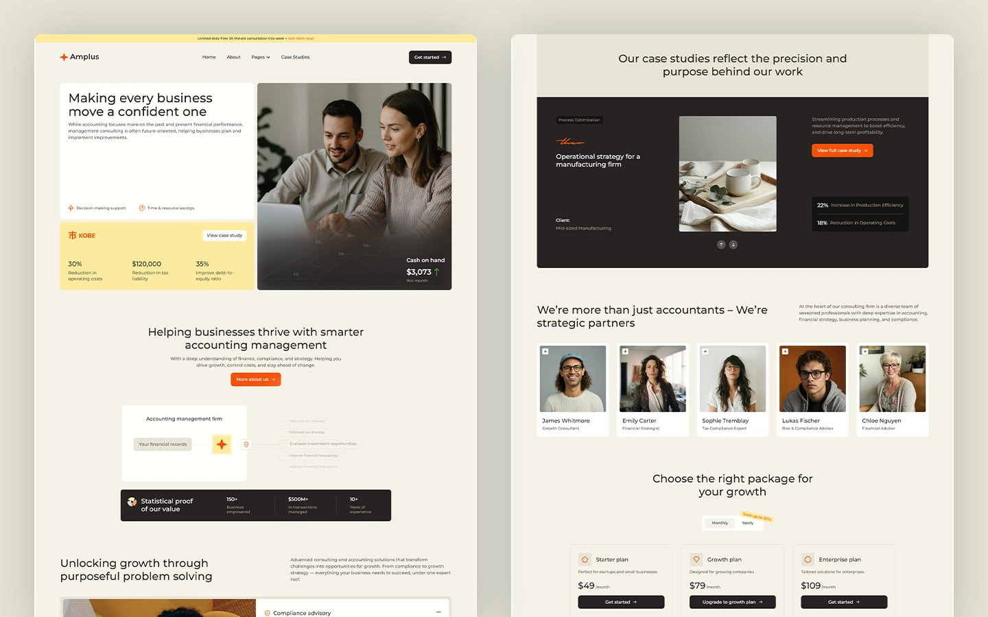 business consulting website template
