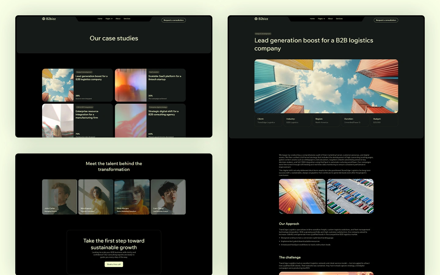 business growth consulting template