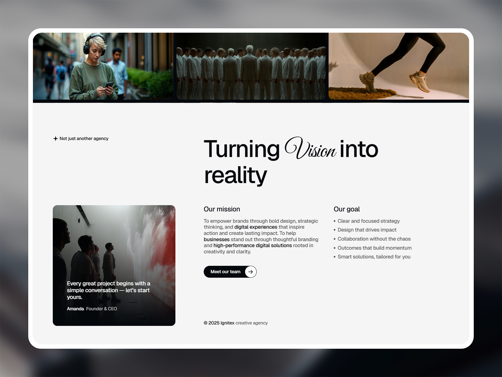 agency landing page website template