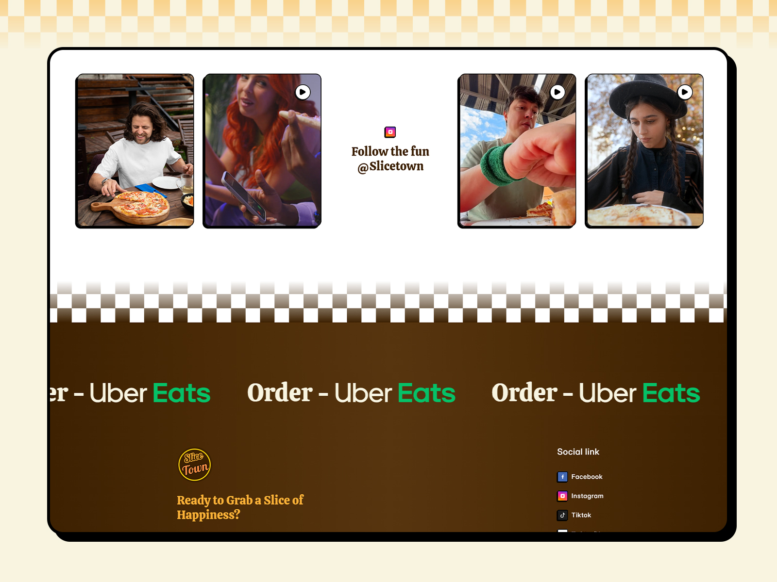 food and restaurant brand website