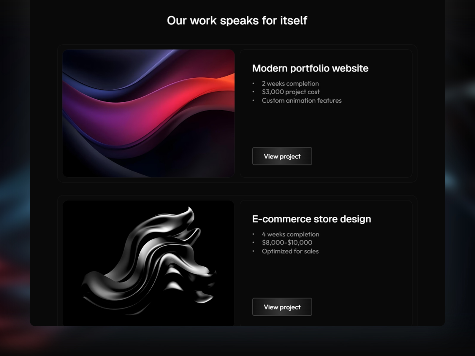 minimal portfolio website template