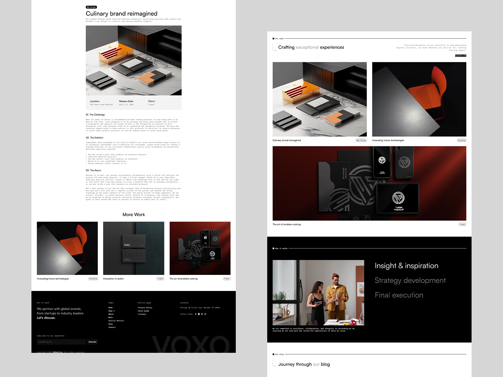digital marketing framer template