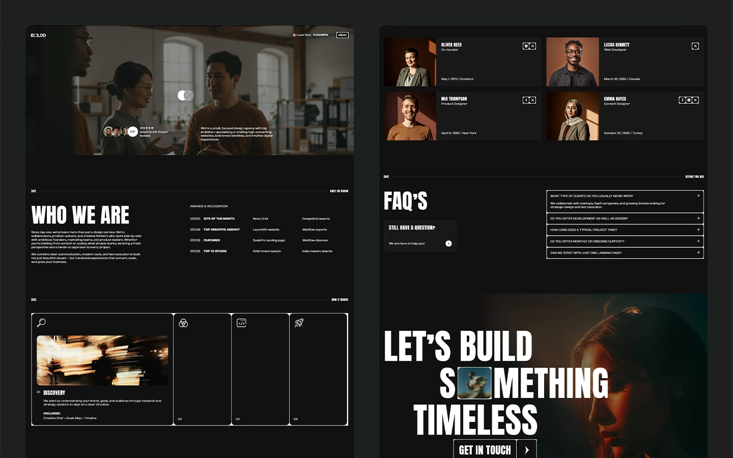branding agency website template