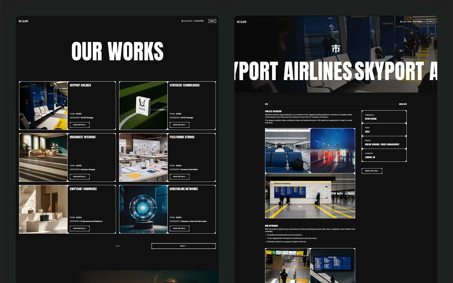 professional agency website