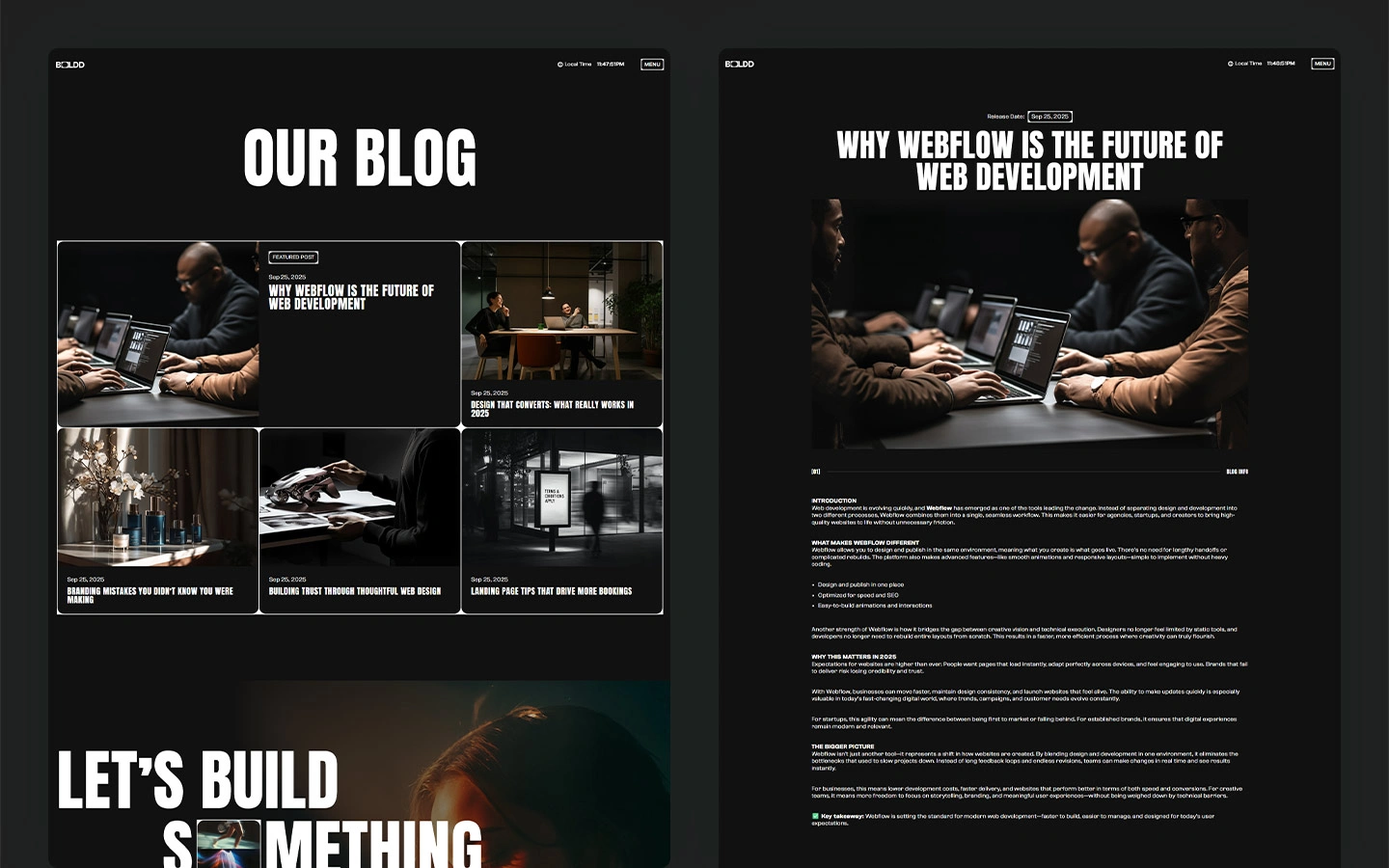 portfolio agency webflow template