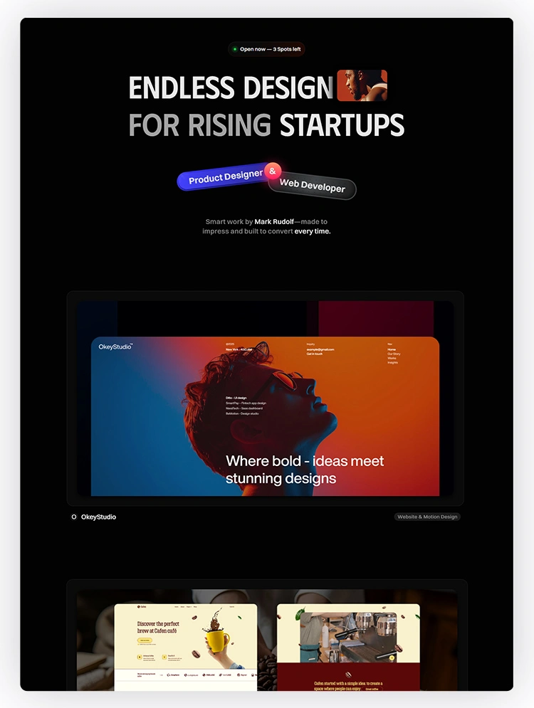 creative portfolio website