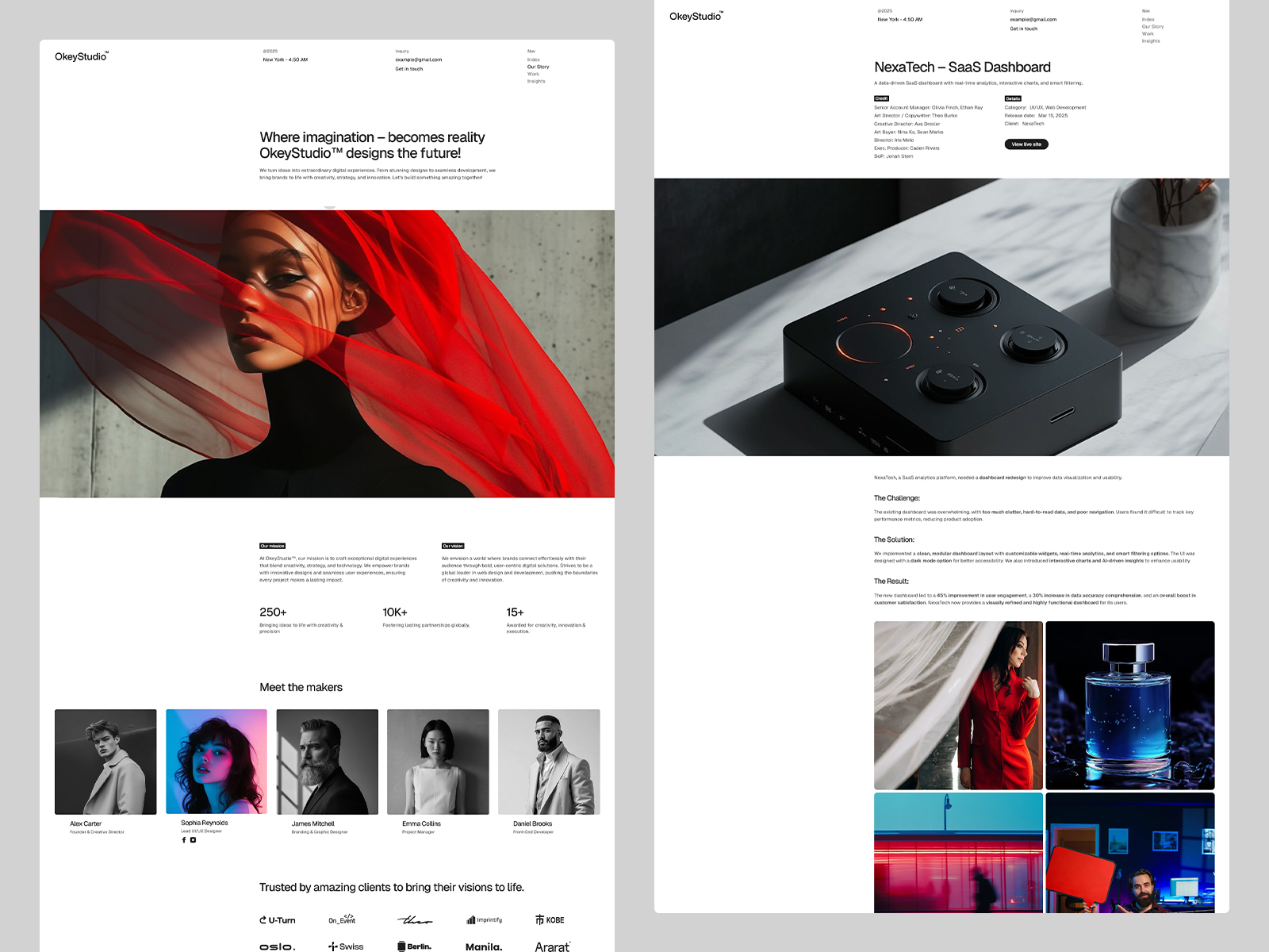 creative studio showcase websites