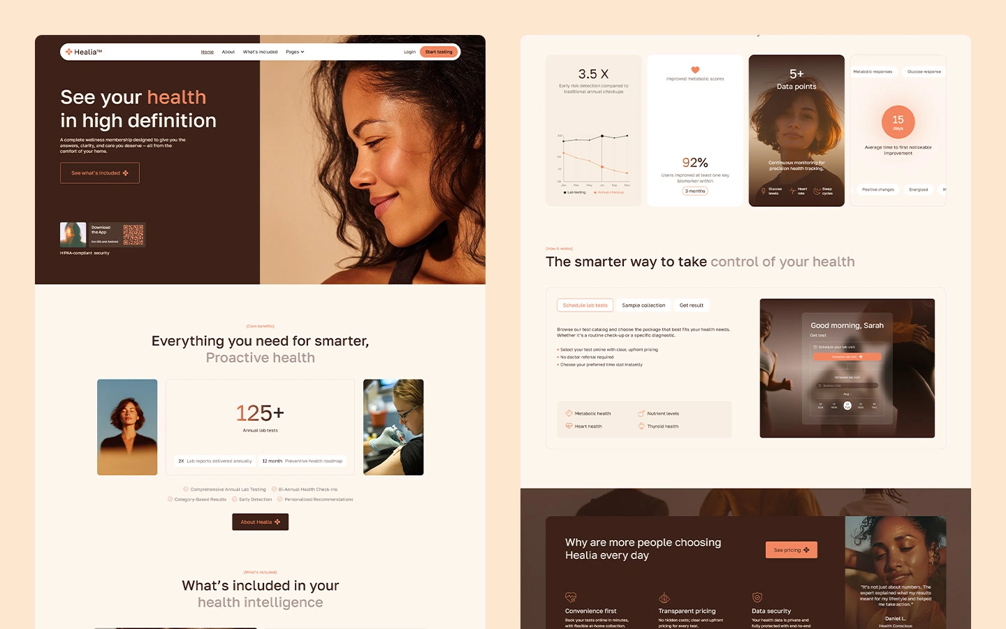modern healthcare lab template