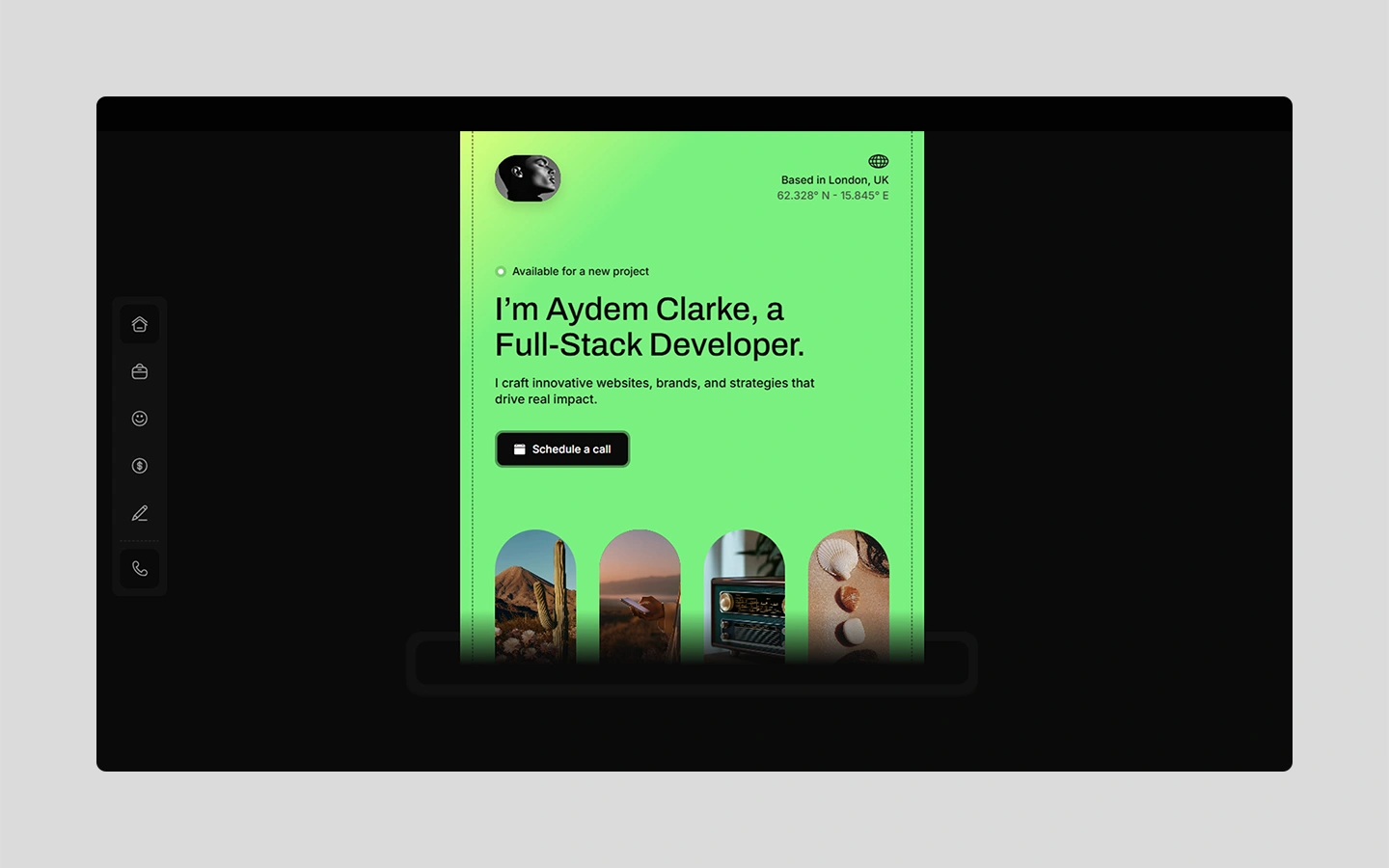 stylish digital portfolio template