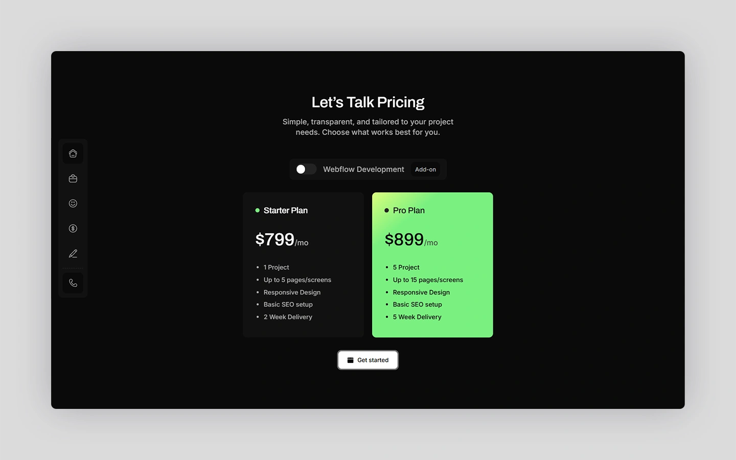 personal portfolio website template