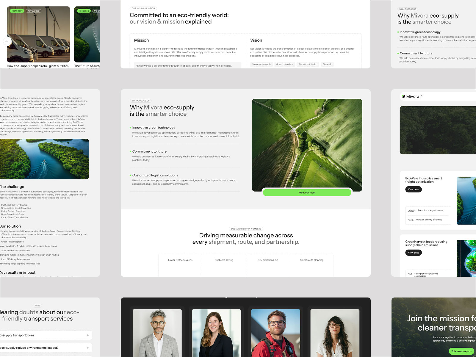 Eco-friendly website template
