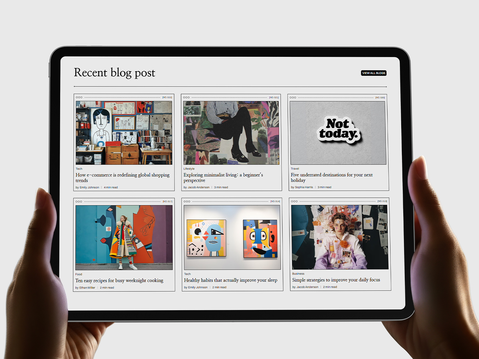 Blog and magazine framer template