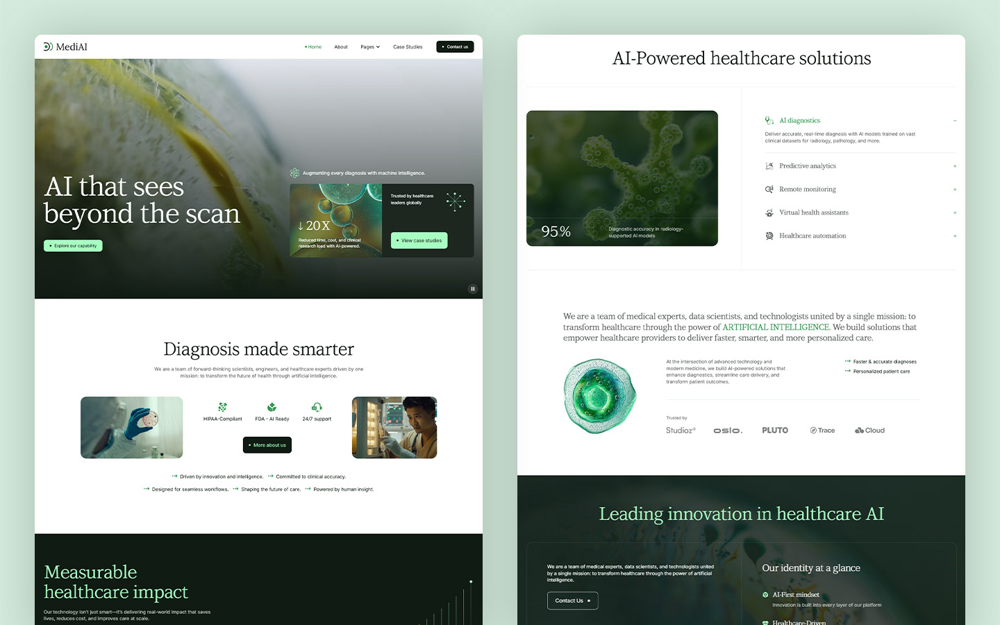 ai saas interface template
