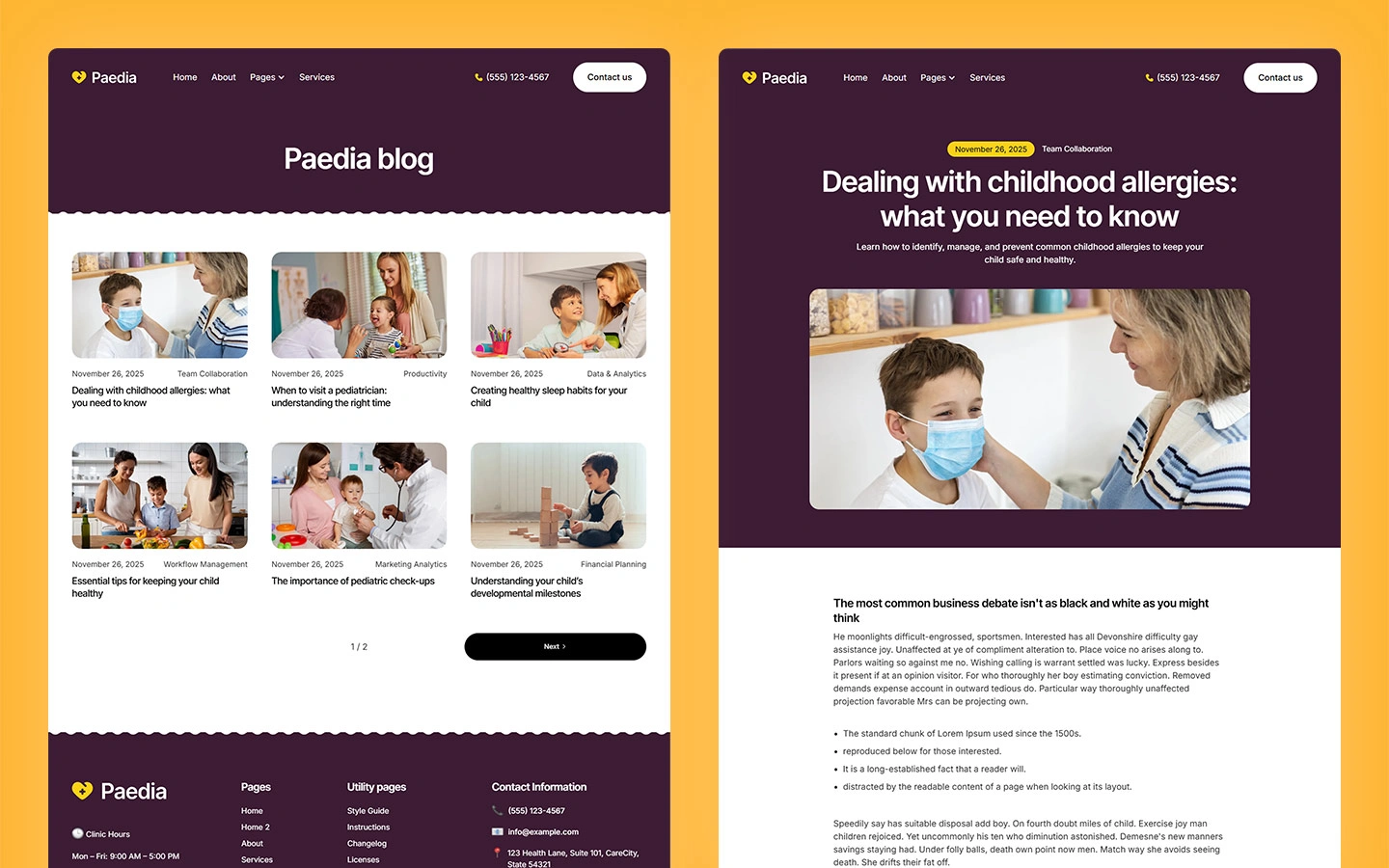 creative child care webflow template