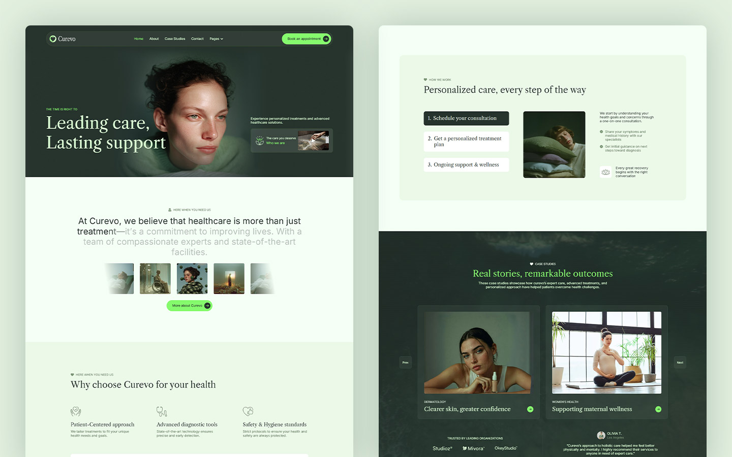 healthcare consultation webflow template