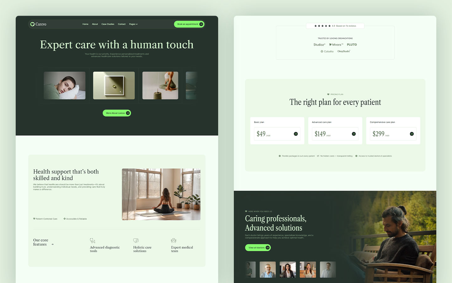 top healthcare service template
