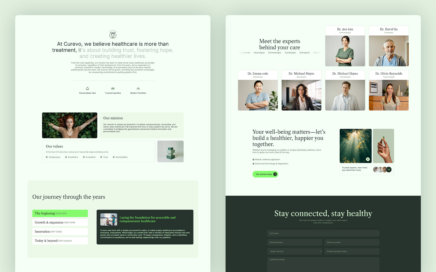 health and wellness center template