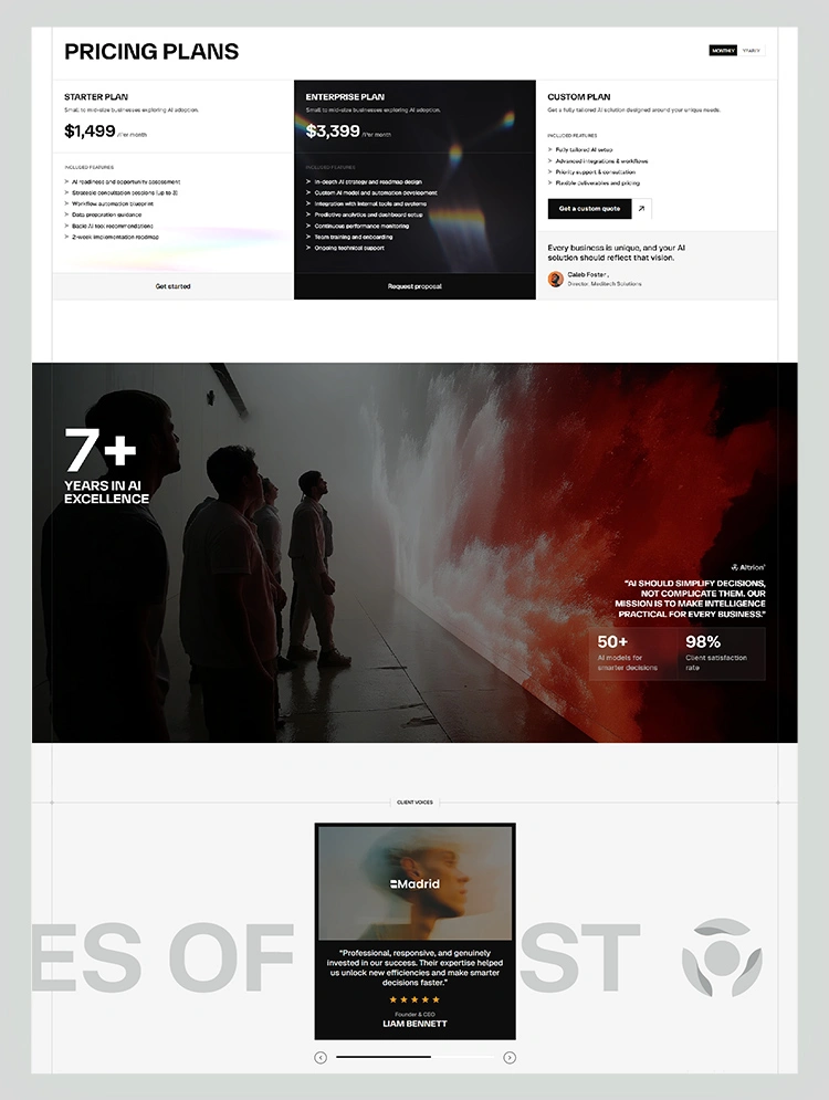 ai agency webflow template