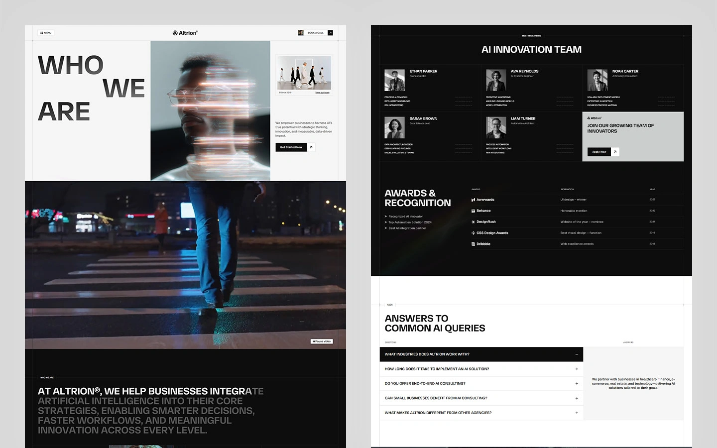ai solutions provider webflow template