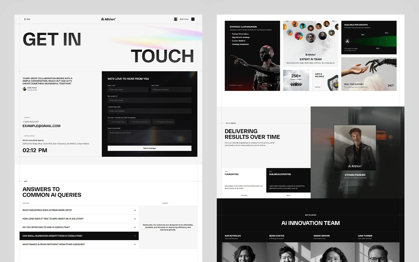 artificial intelligence services template