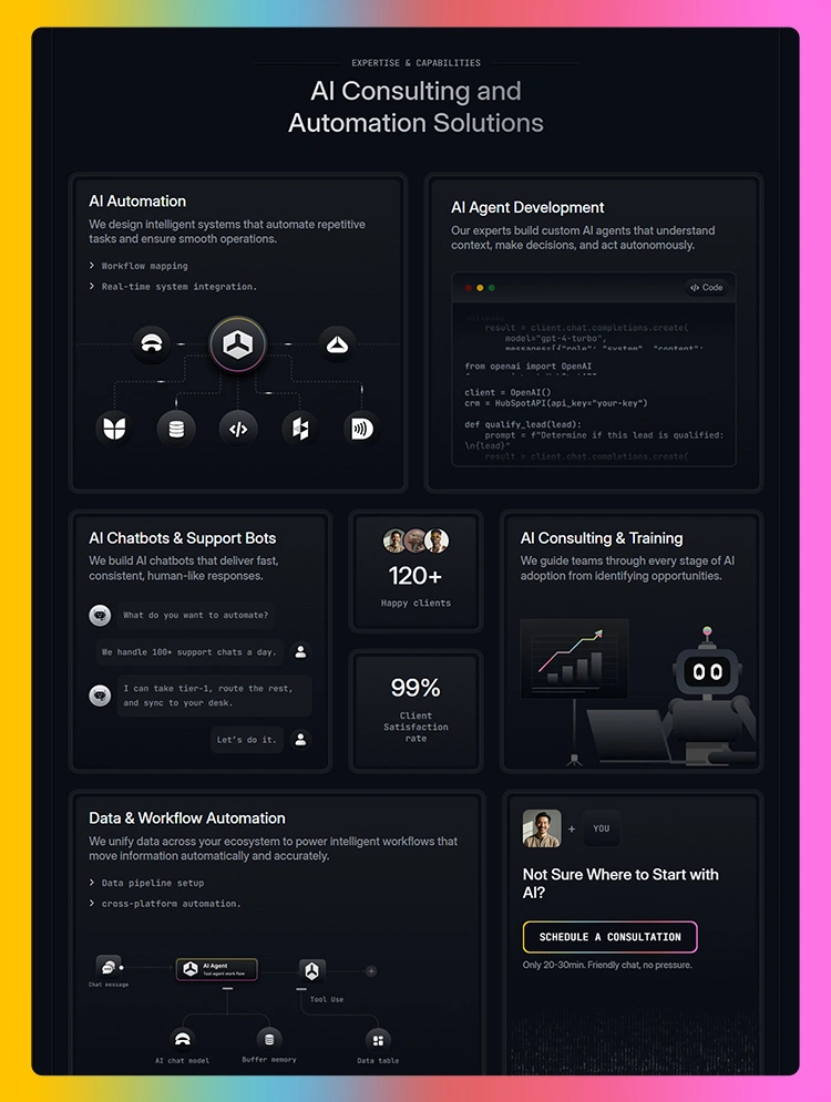 ai automation startup template