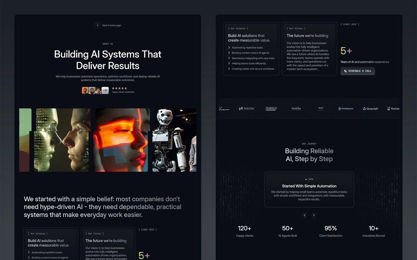 modern ai automation template