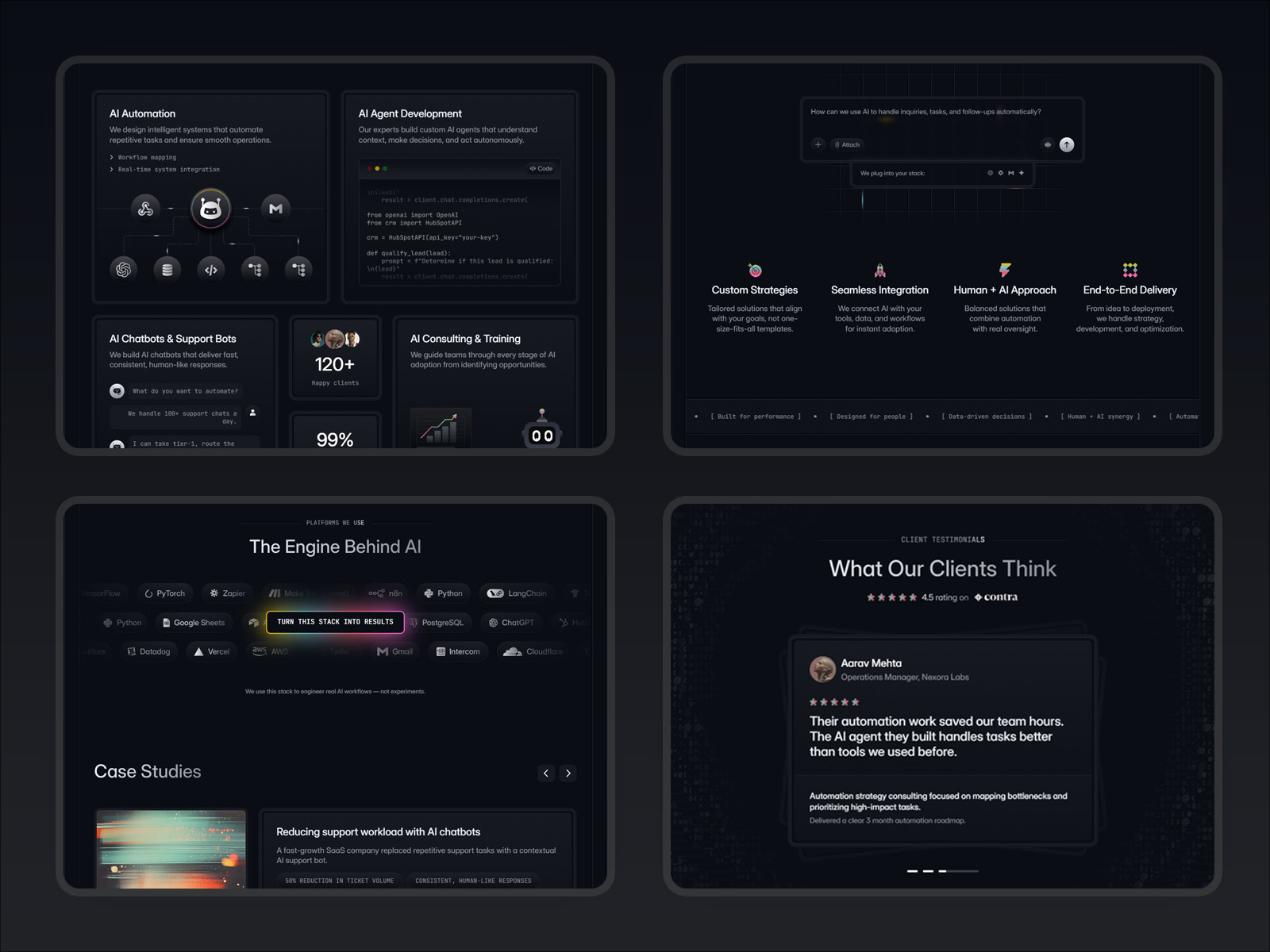 B2B AI Consulting framer template
