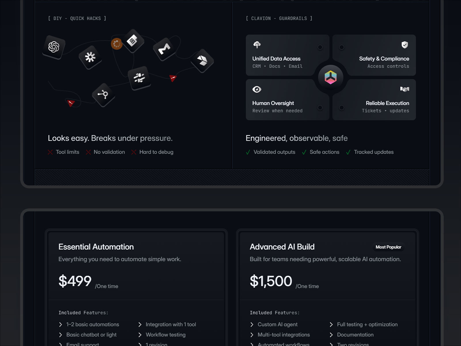 B2B AI Consulting website template