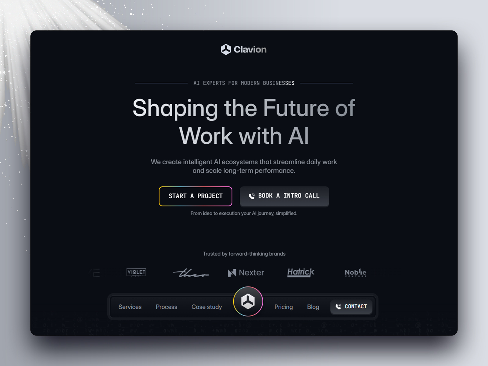 Clavion website template