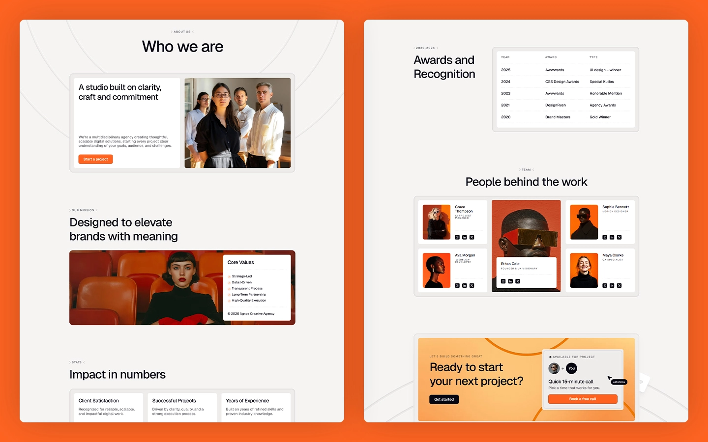 design and branding agency template