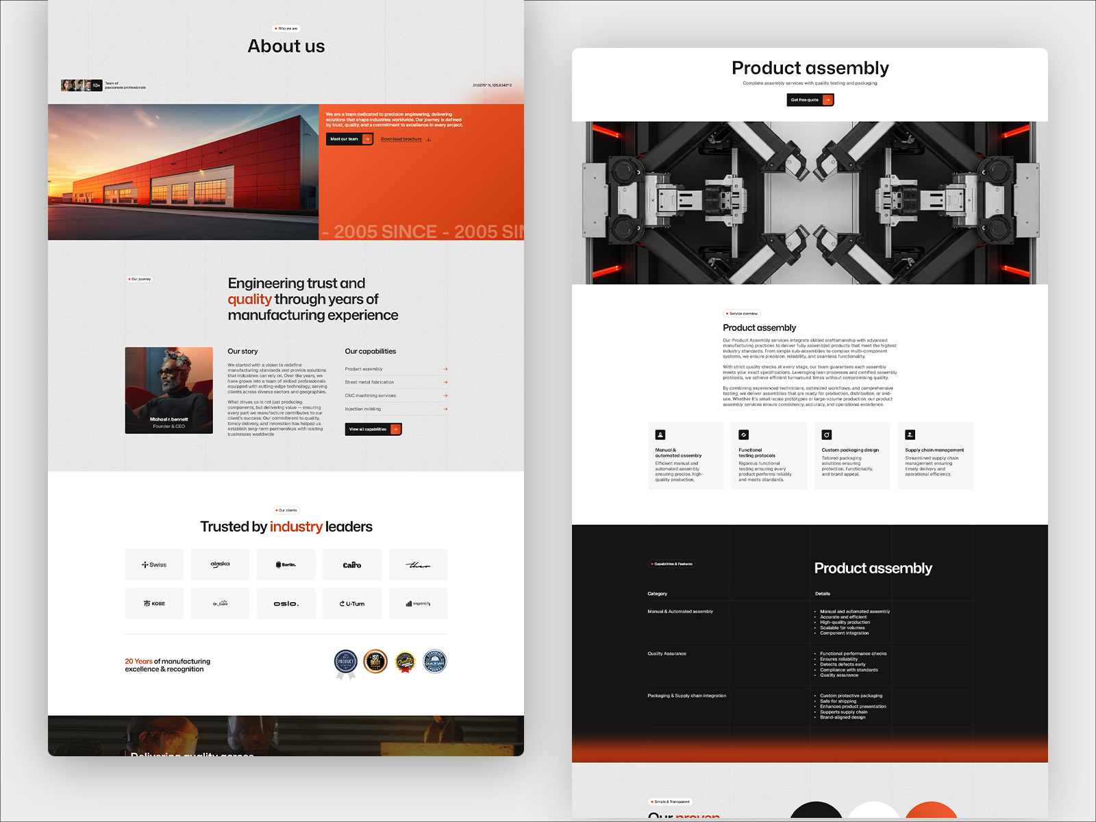 Manufact framer template