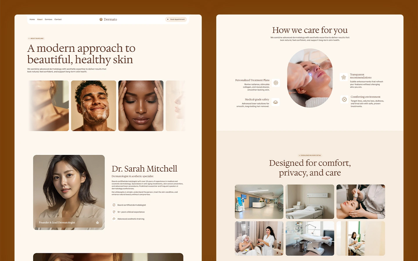 best premium skin care template