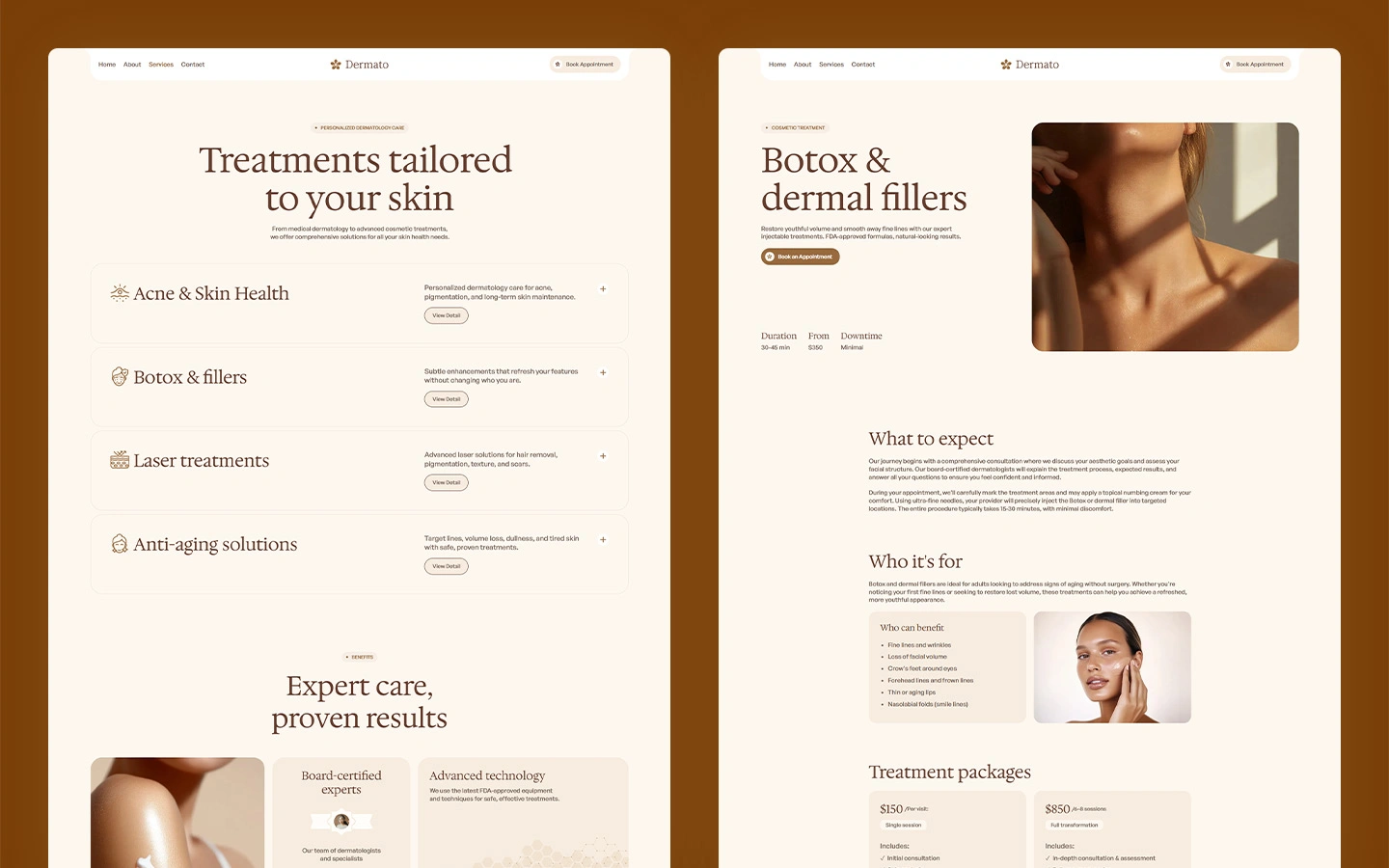 professional skin care template