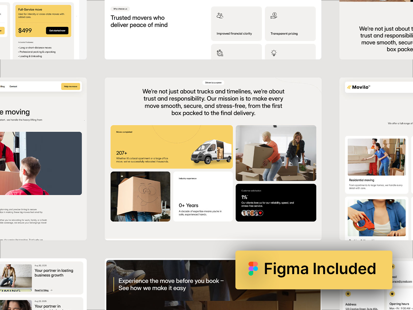 logistics company framer template
