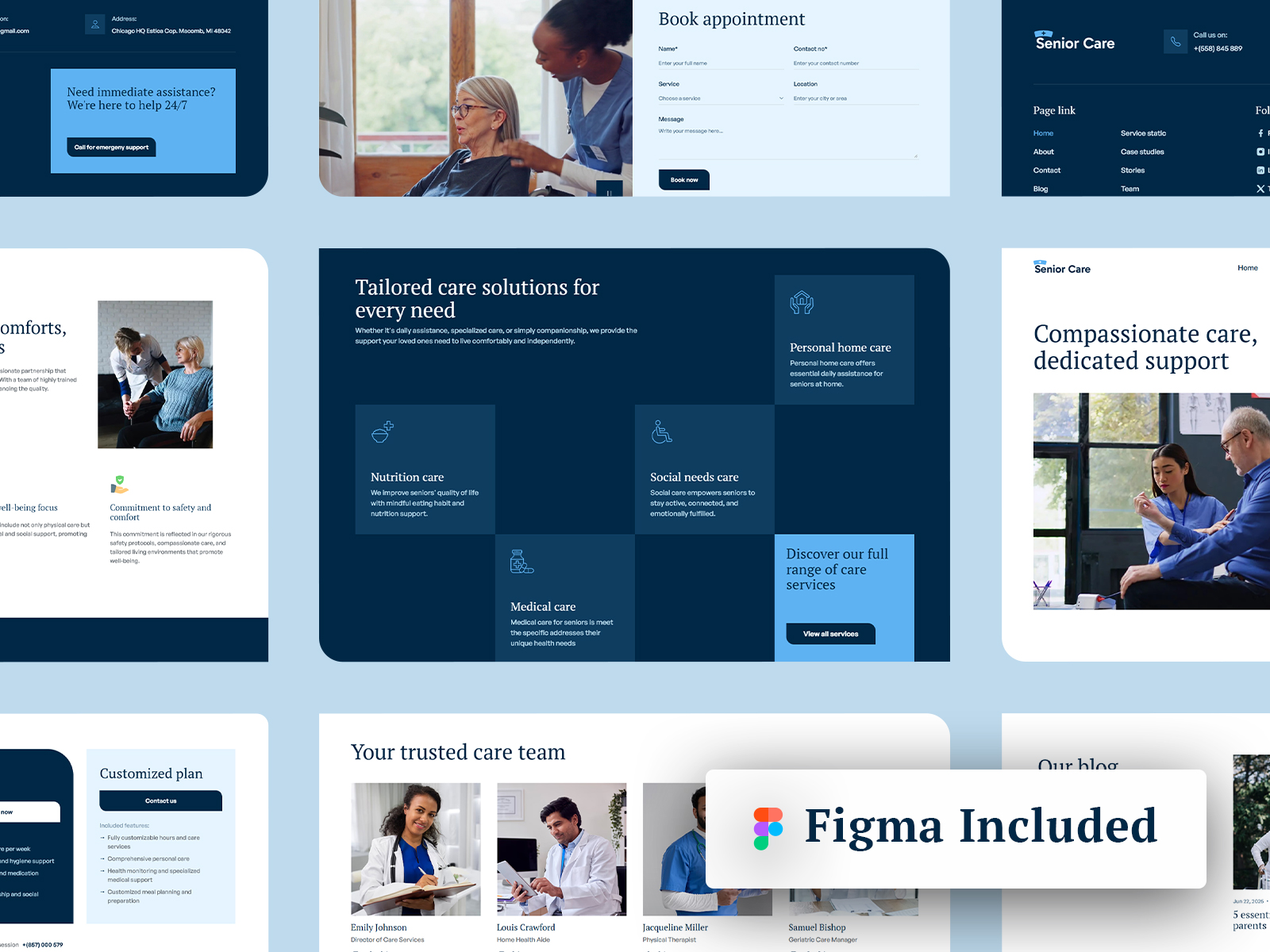 elder care and nursing template