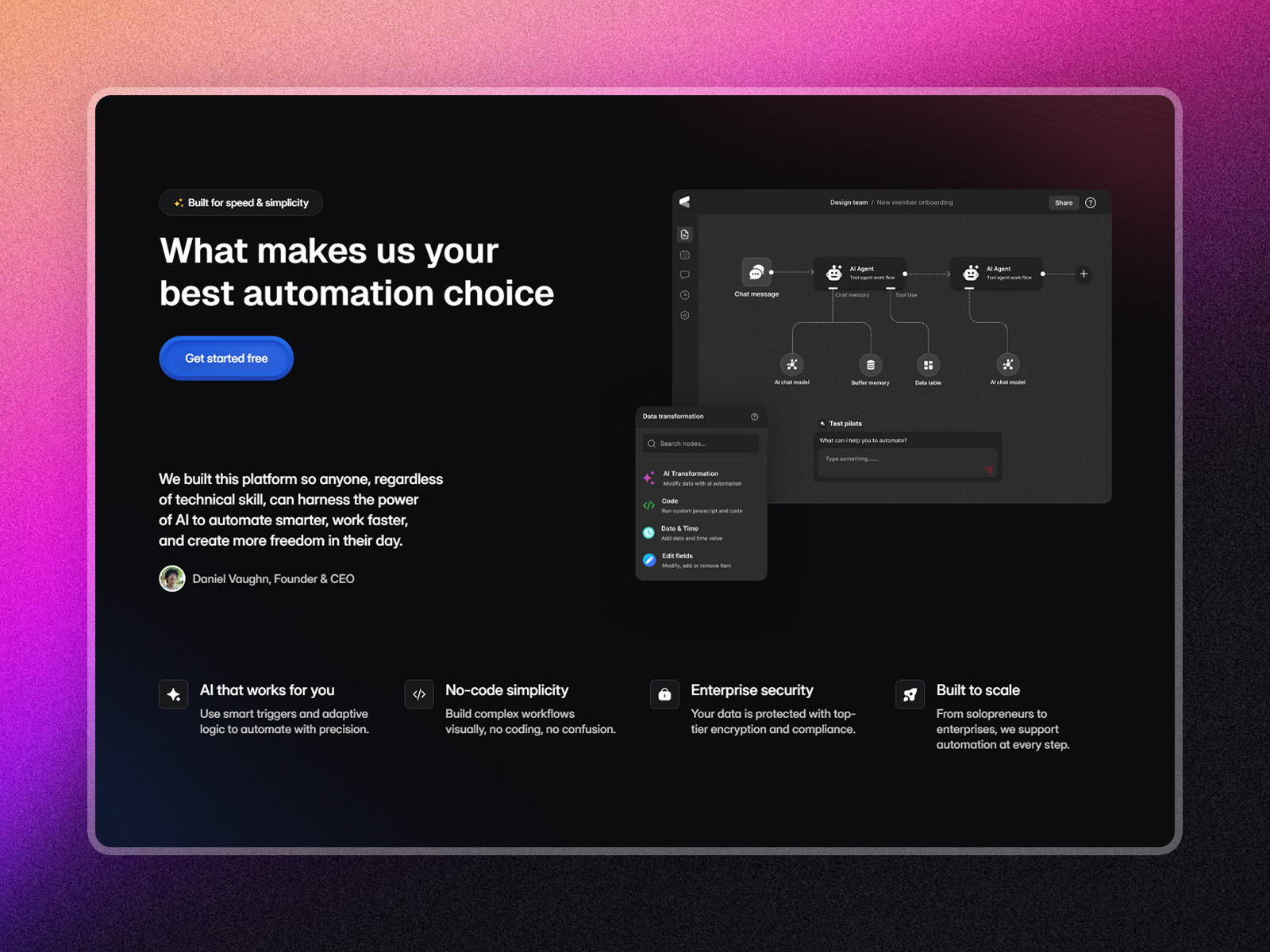 BotFlow automation saas framer template