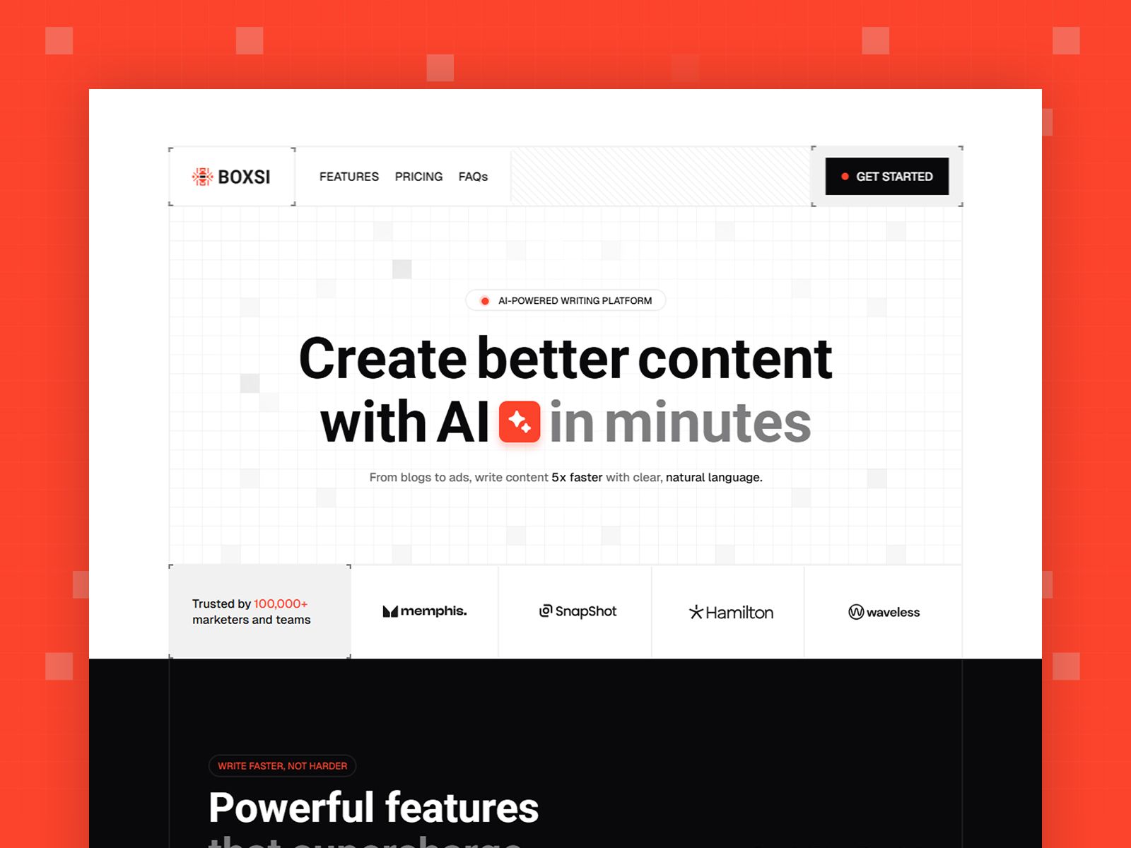 ai & saas landing page website template