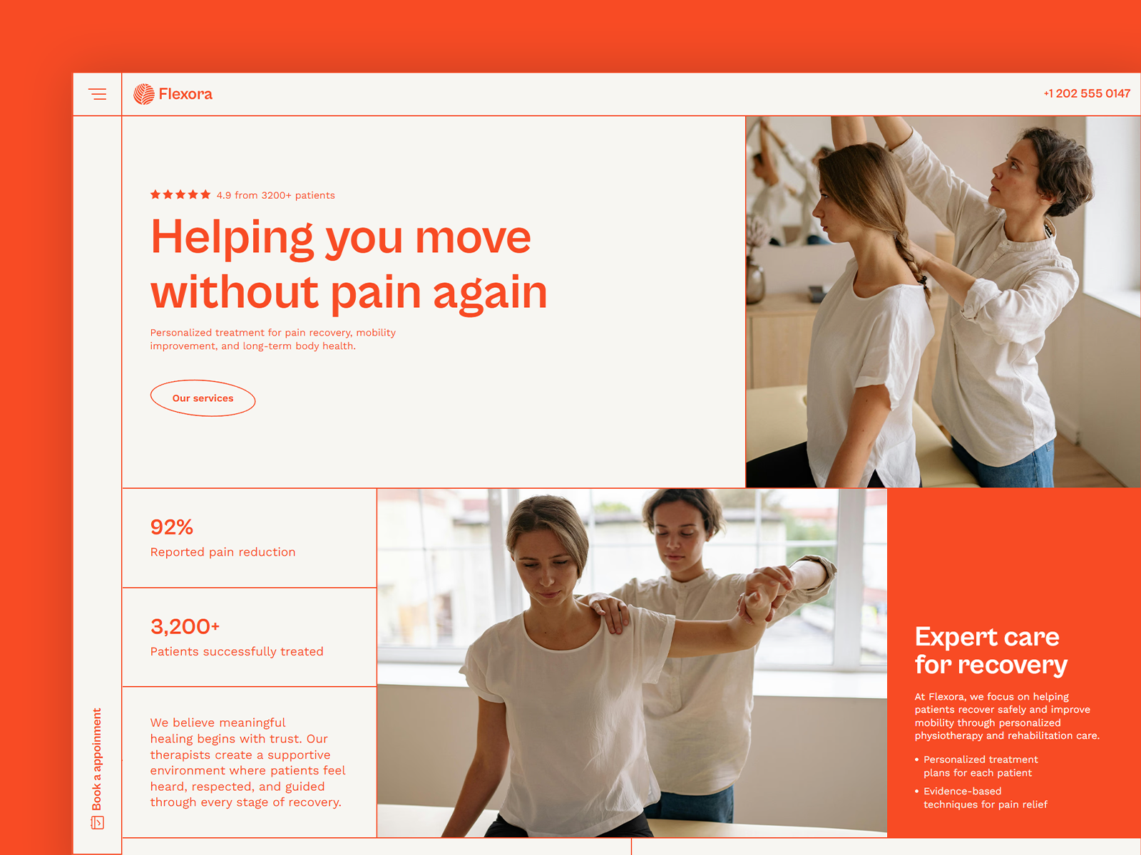 Therapy wellness framer website template