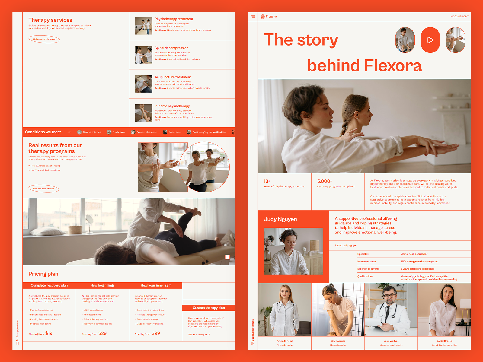 Wellness clinic website template