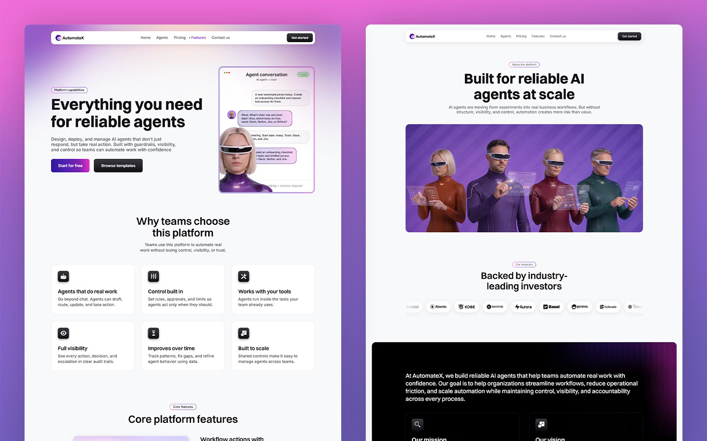 smart ai agent builder template