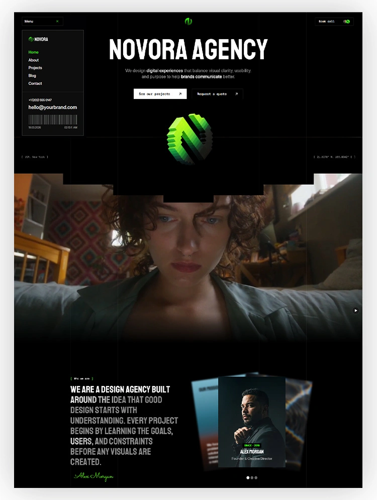 creative agency webflow template