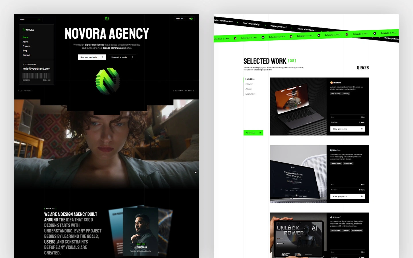 bold design agency webflow template